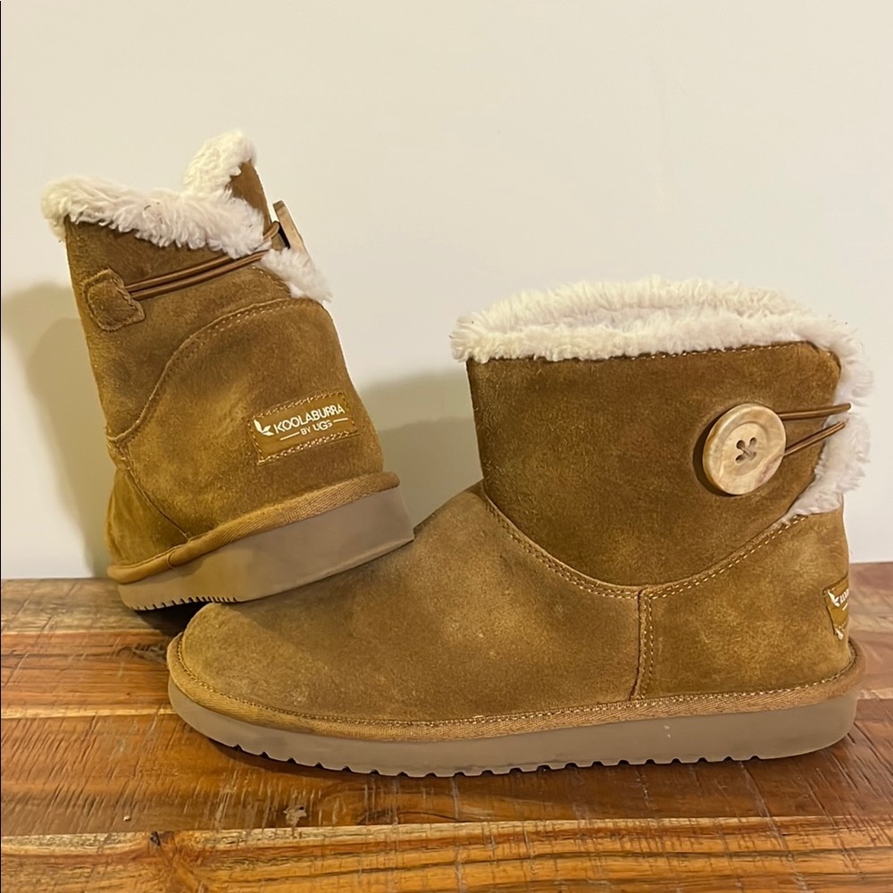 Koolaburra by UGG Chesnut Suede Short Boots, Women’s Size 8